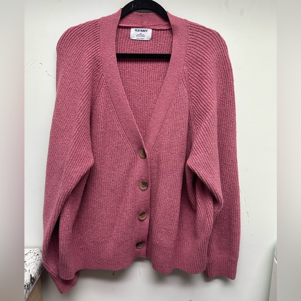 Rose old navy cardigan